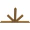Ekena Millwork Saratoga Rough Sawn Timber Gable Bracket, Western Red Cedar, 84"W x 56"H x 2"D x 6"F, 16/12 Pitch GBW084X56X0206SAR00RWR - alternate 4